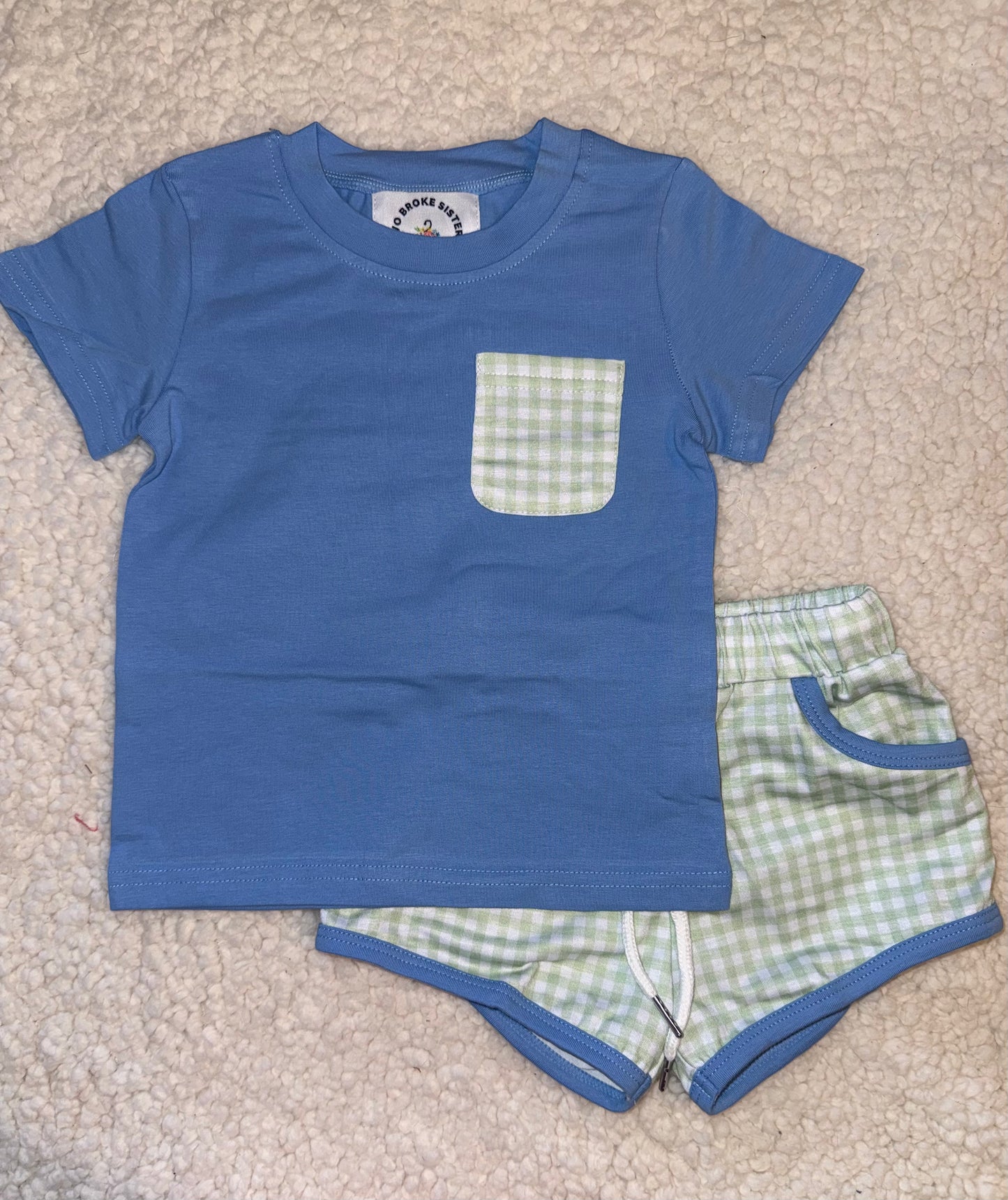 Boys Blue & Green Plaid