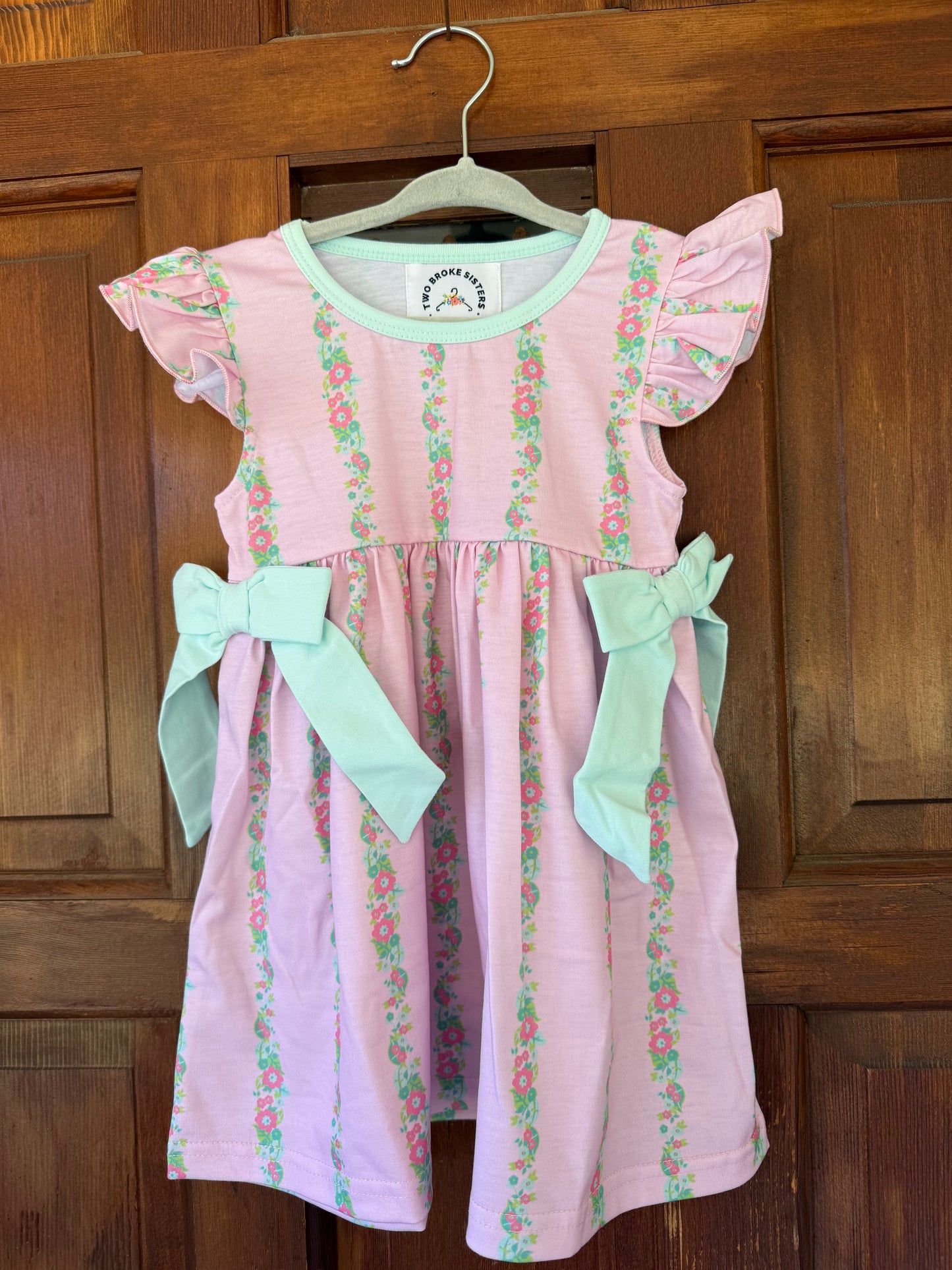 Blue Stripe Polo & Pink Floral Stripe