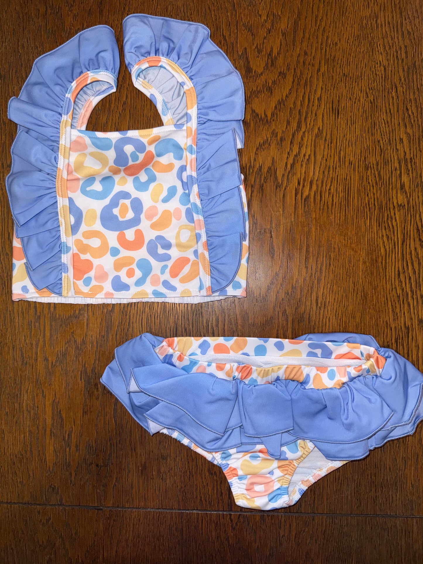 Family Blue & Yellow Cheetah Swim