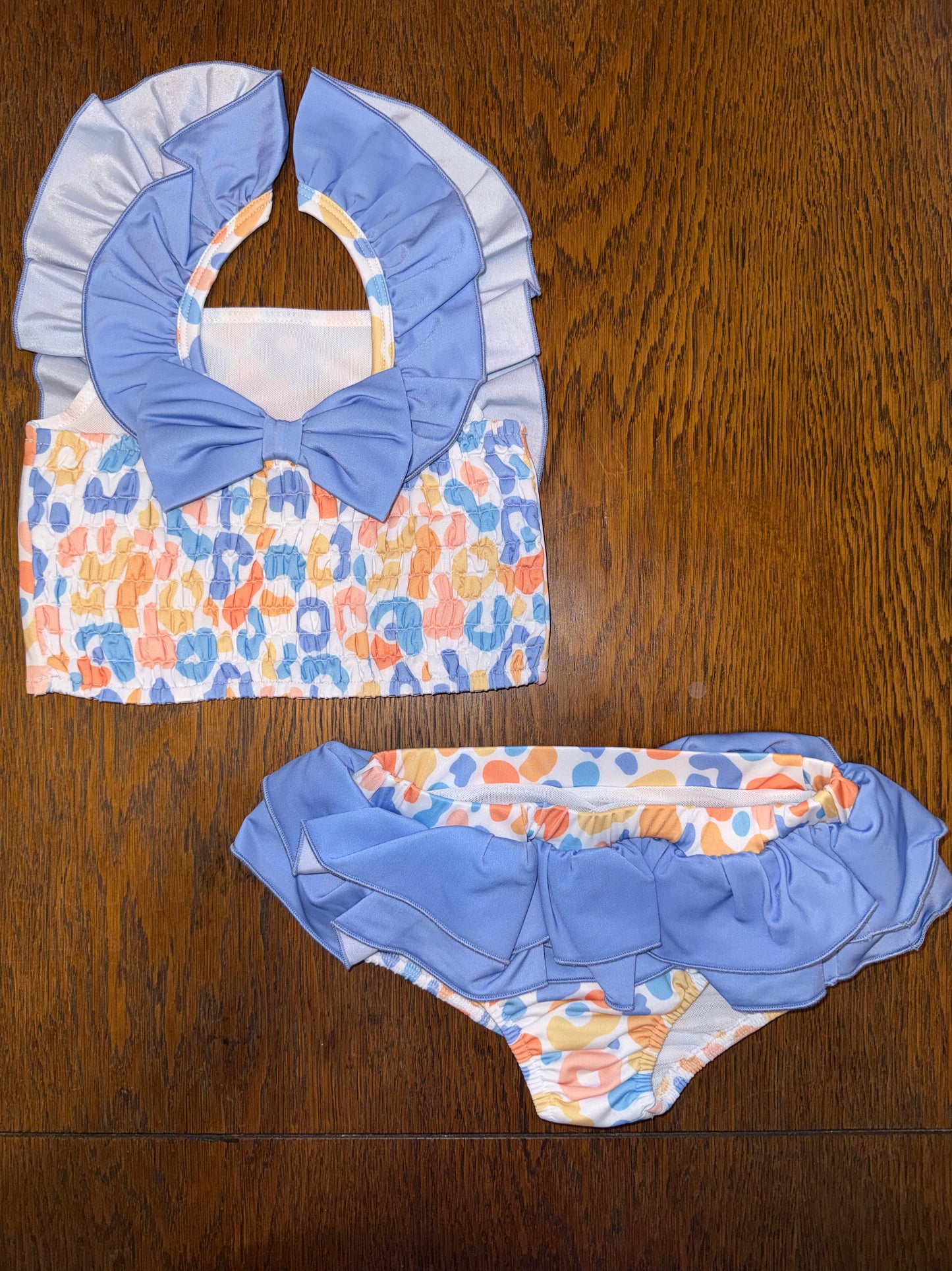Family Blue & Yellow Cheetah Swim