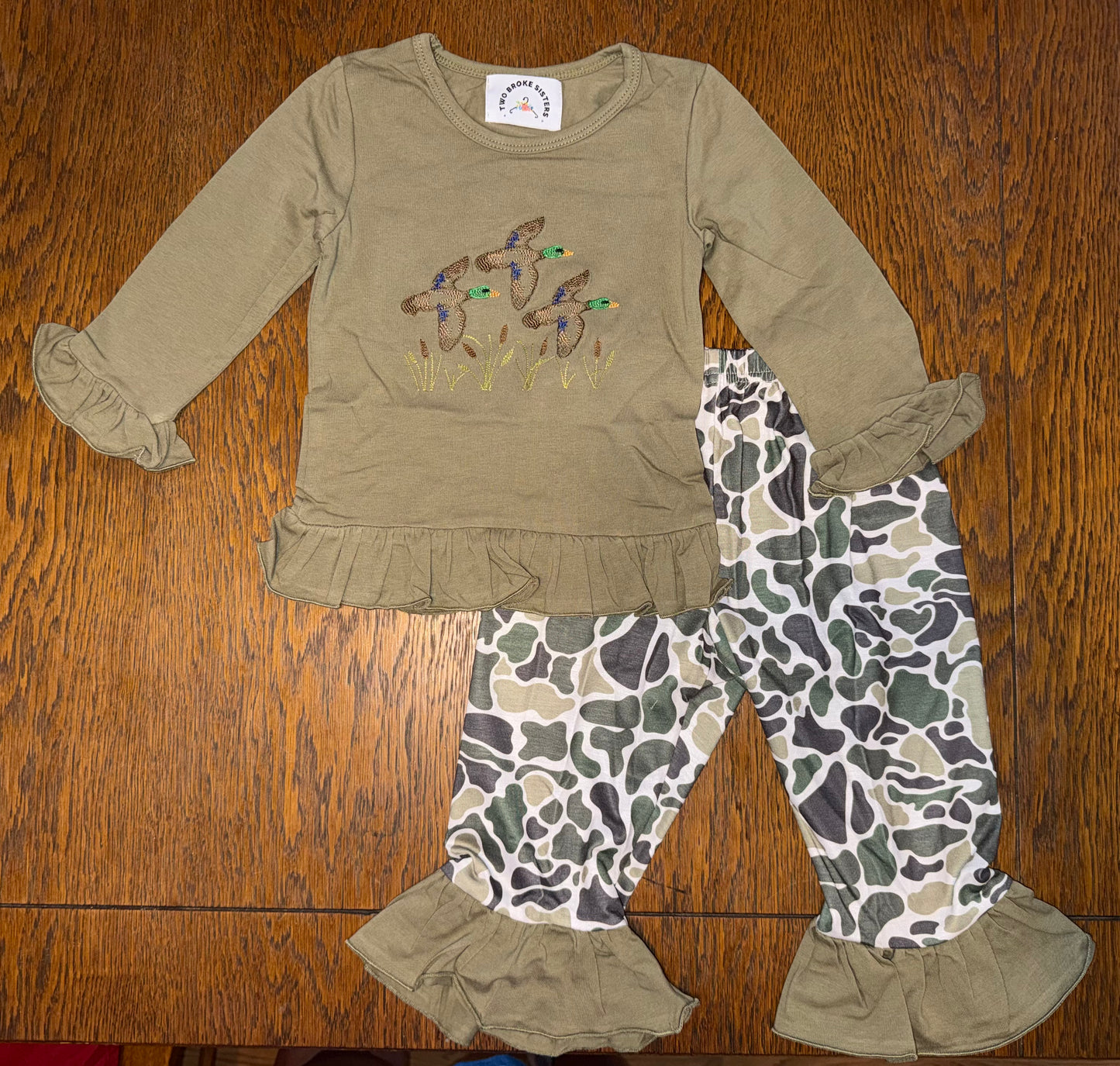 Sage Green Ducks & Camo Sibling Sets