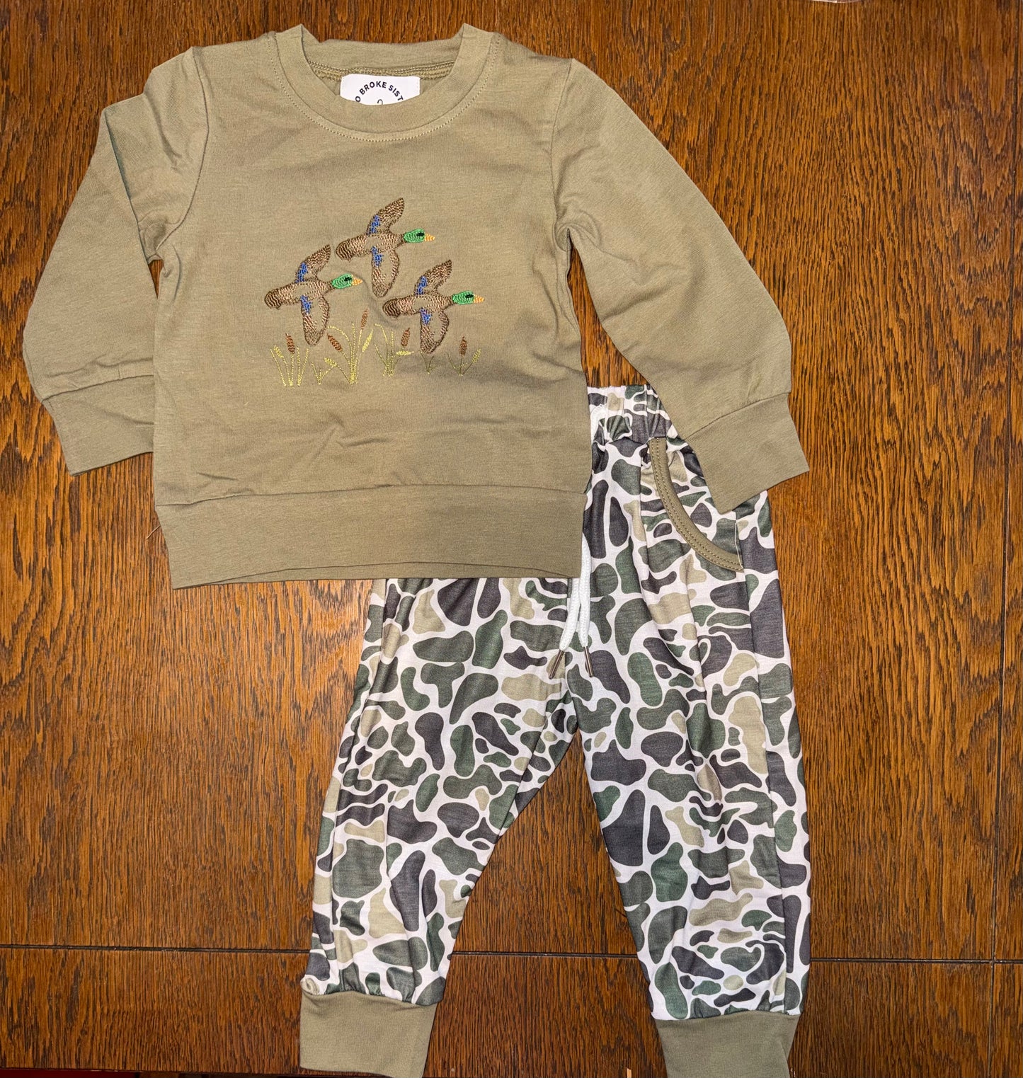 Sage Green Ducks & Camo Sibling Sets