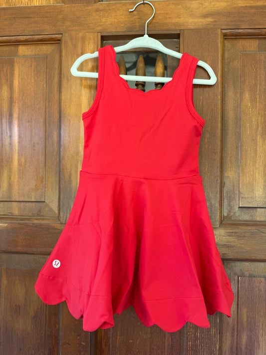 Girls Red Lulu Athletic Dress