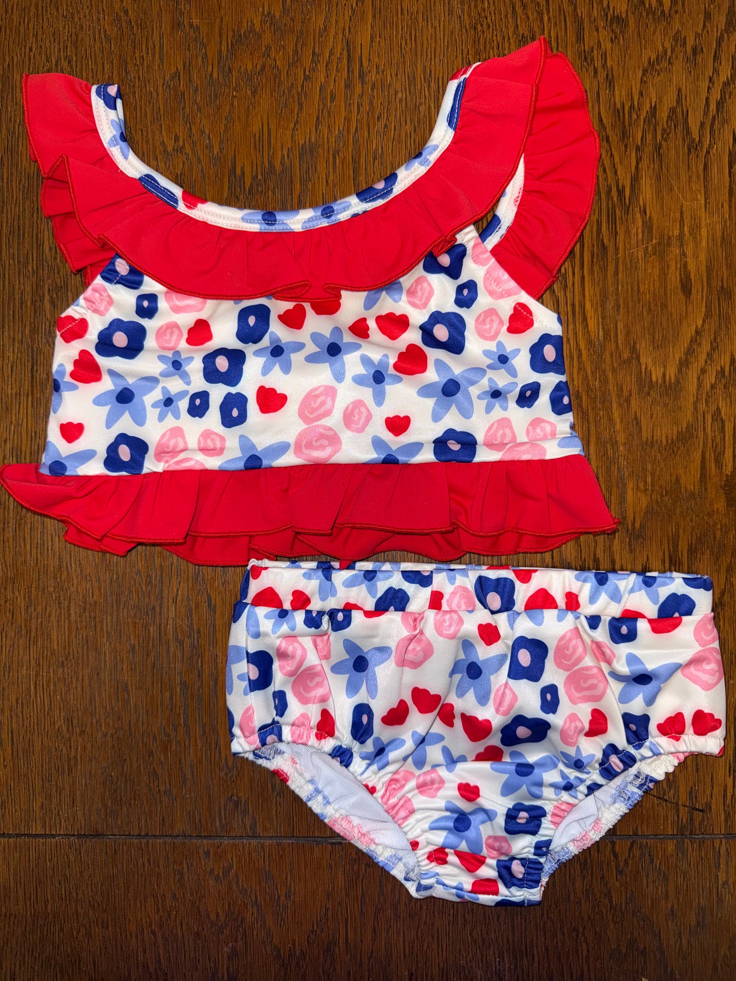 RWB Flowers & Stripes Swim