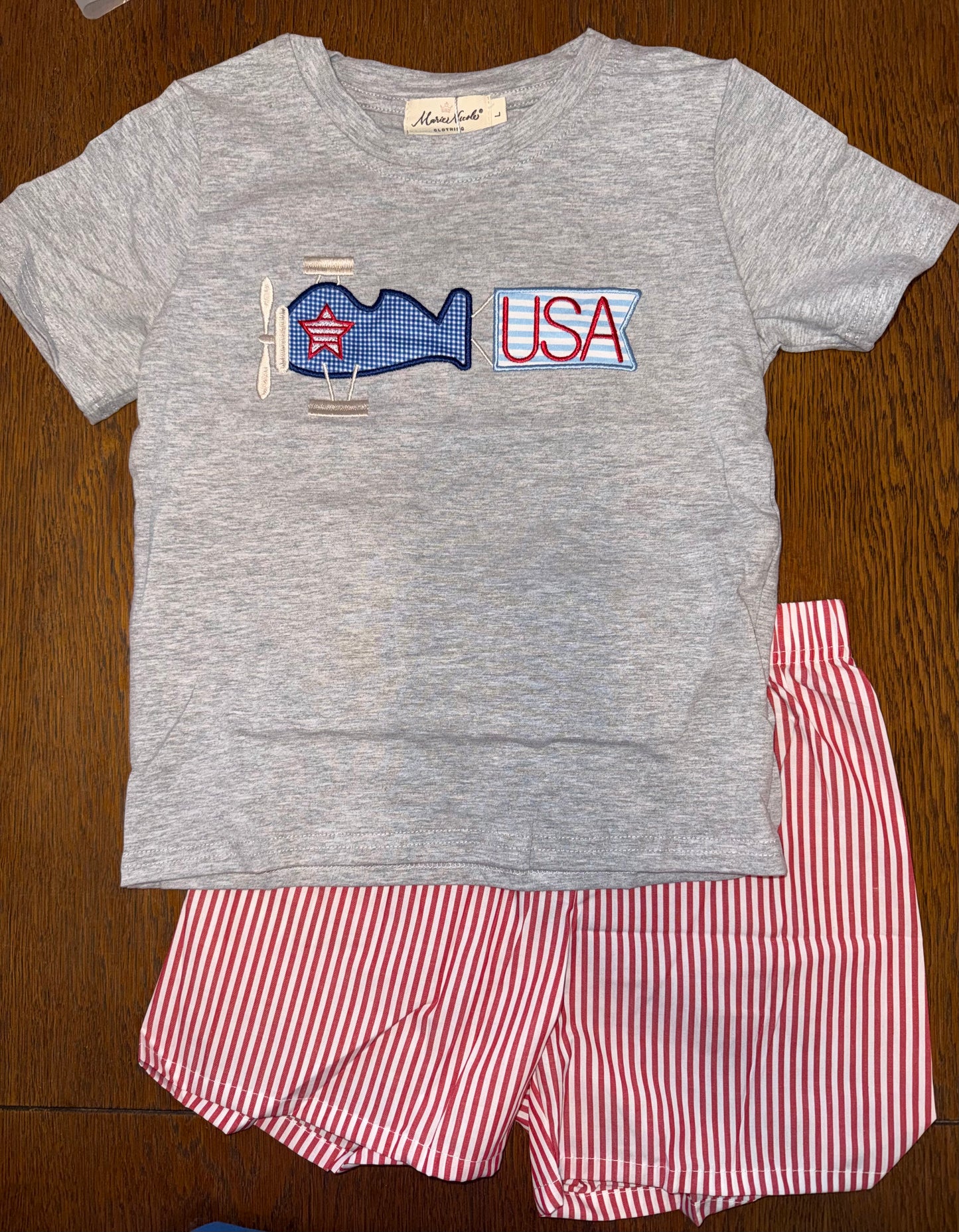 Airplane USA Short Set