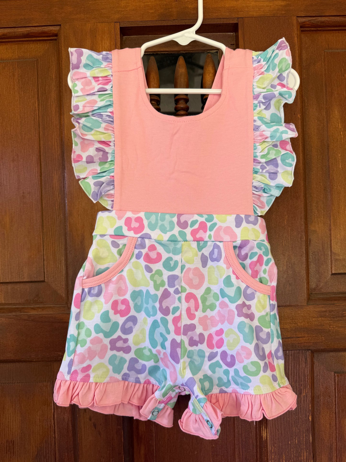 Multicolor Leopard Romper