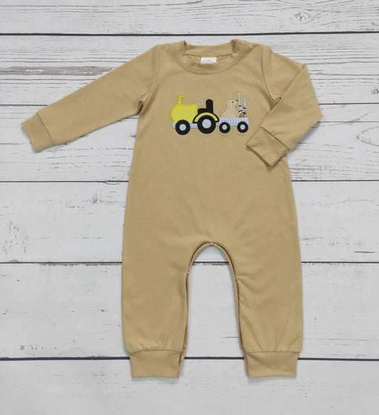 Tan Hunting Wagon Romper