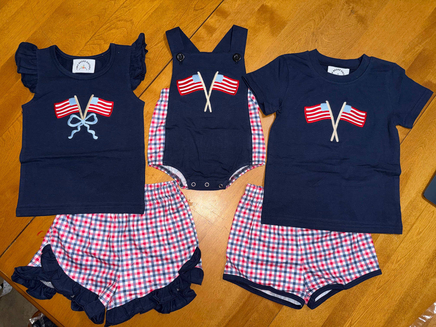 Double Flag RWB Plaid