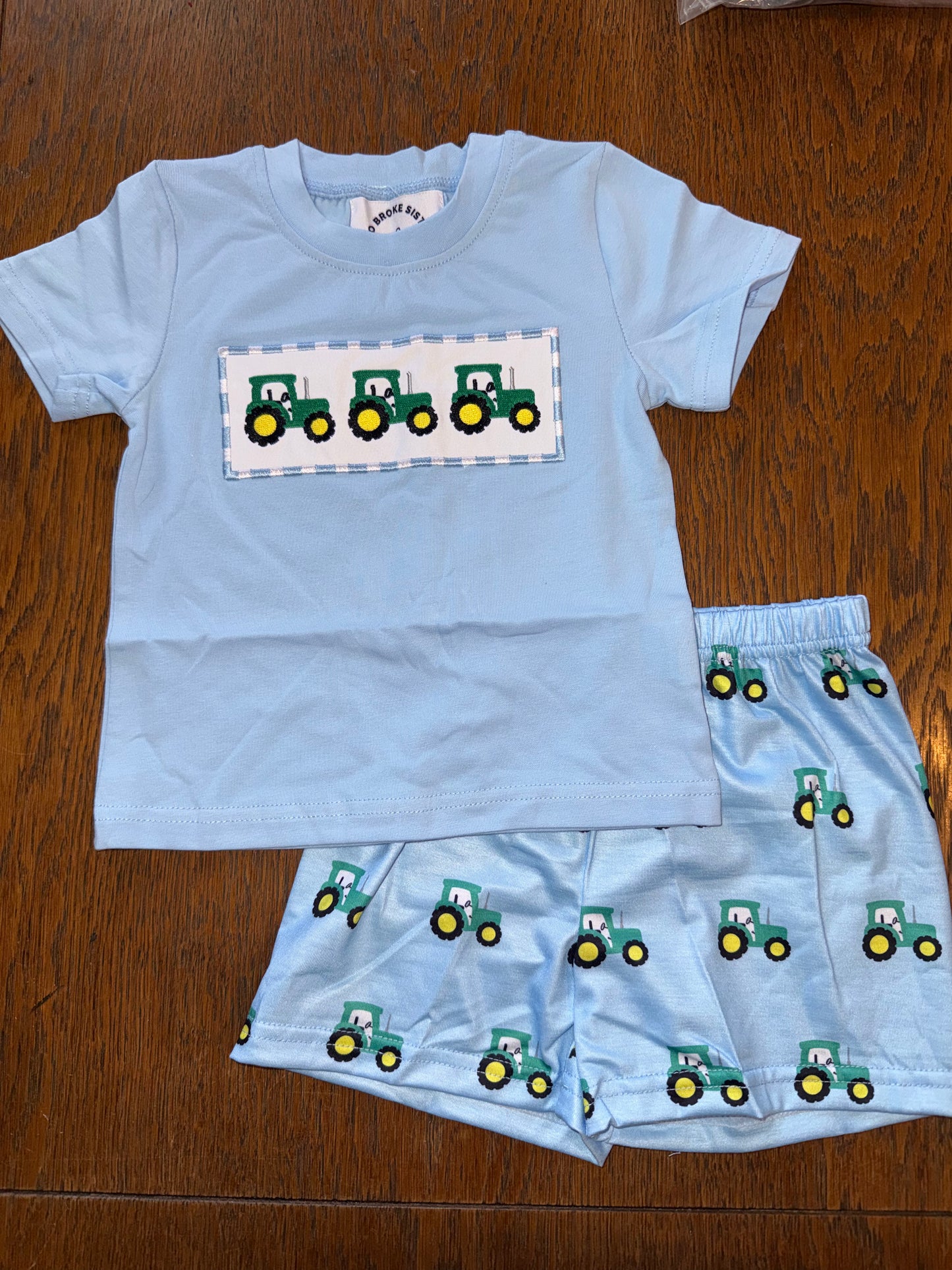 All-over Tractors Short Set