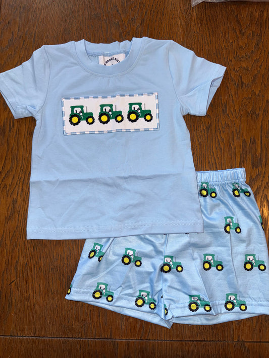 All-over Tractors Short Set