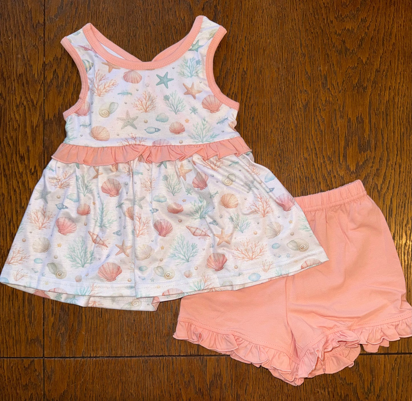 Beachy Peachy Collection Girls Short Set
