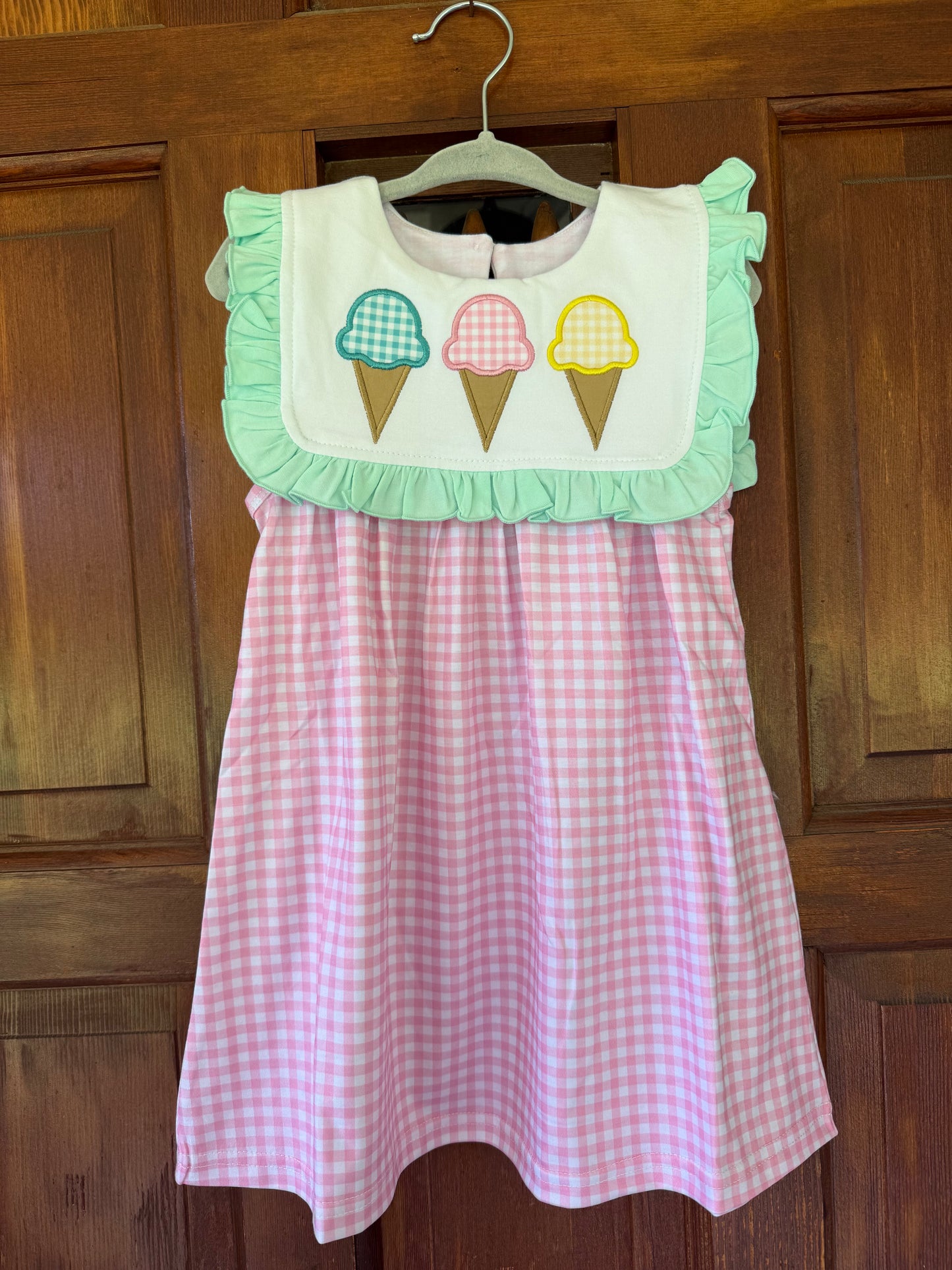 Pastel Plaid Triple Ice Creams