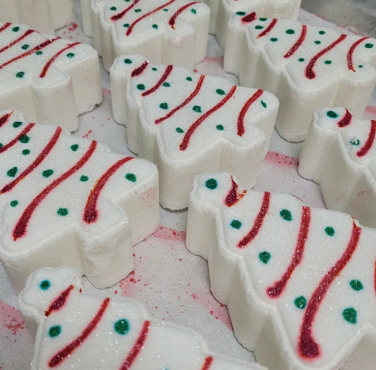 Christmas Tree Cake Bath Bomb