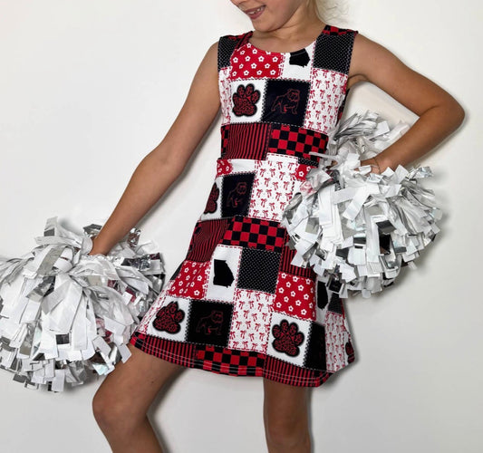 Dawgs Patchwork Athletic Dress