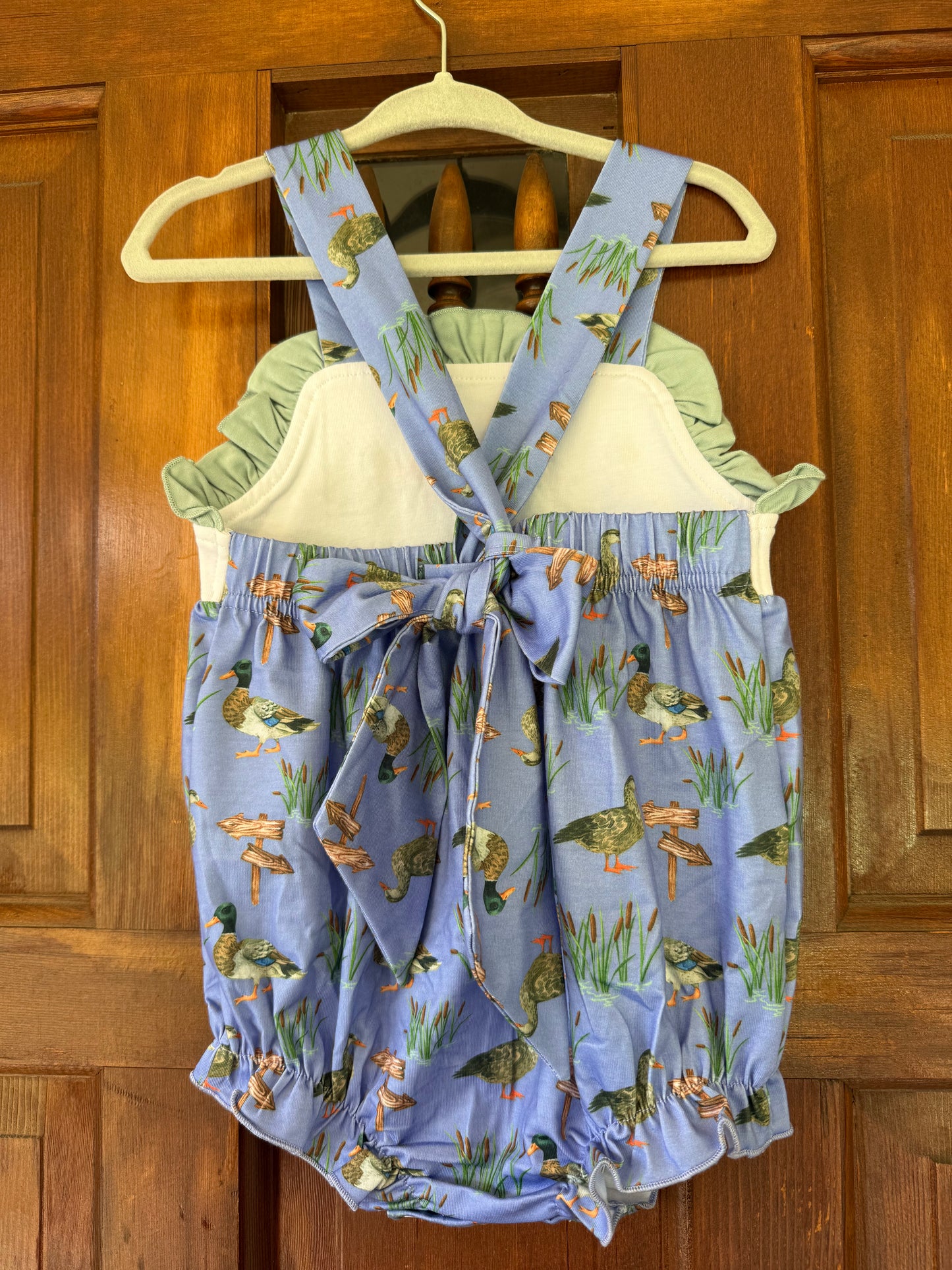 Blue & Sage Green Ducks Bubble