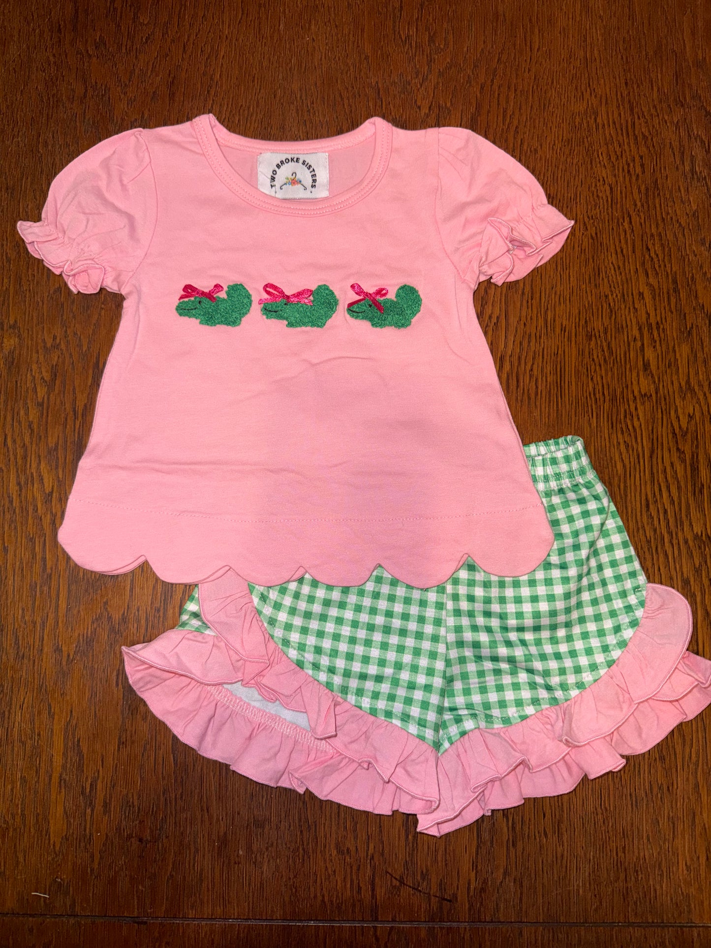 French Knot Alligators Sibling Set