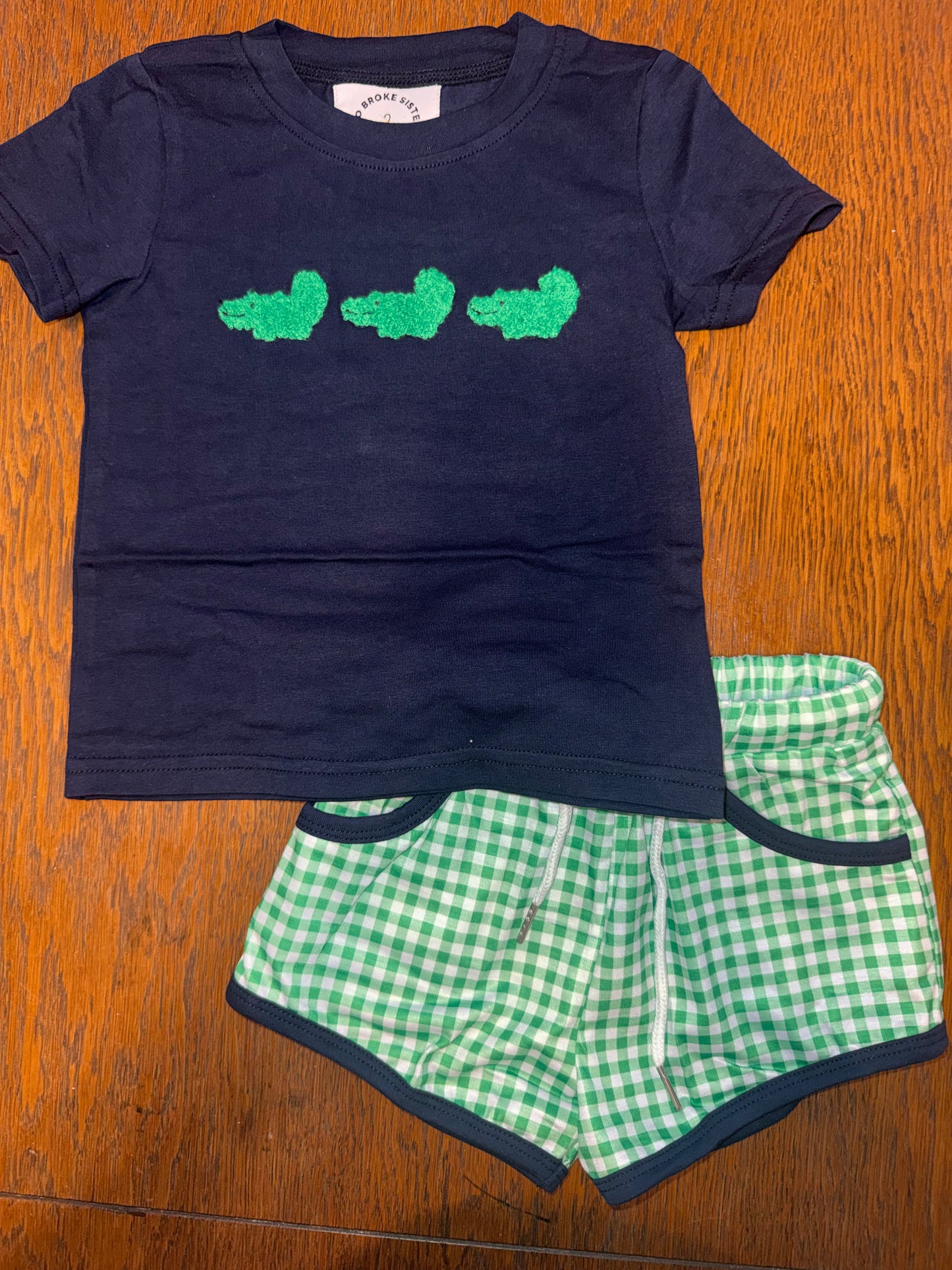 French Knot Alligators Sibling Set