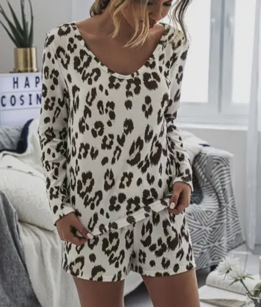 Leopard Lounge Set