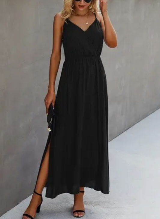 Black Spaghetti Strap Maxi