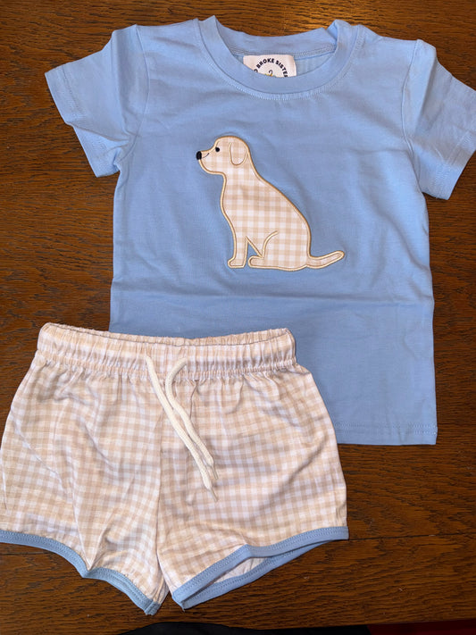 Labrador Plaid Short Set