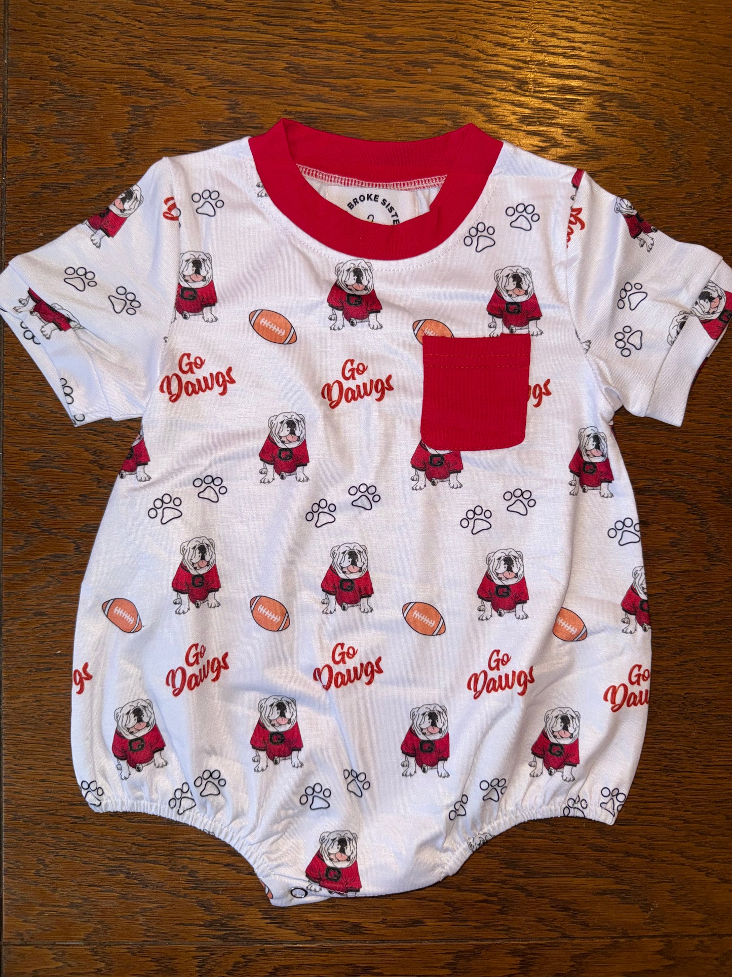 Red & White Dawgs & Footballs
