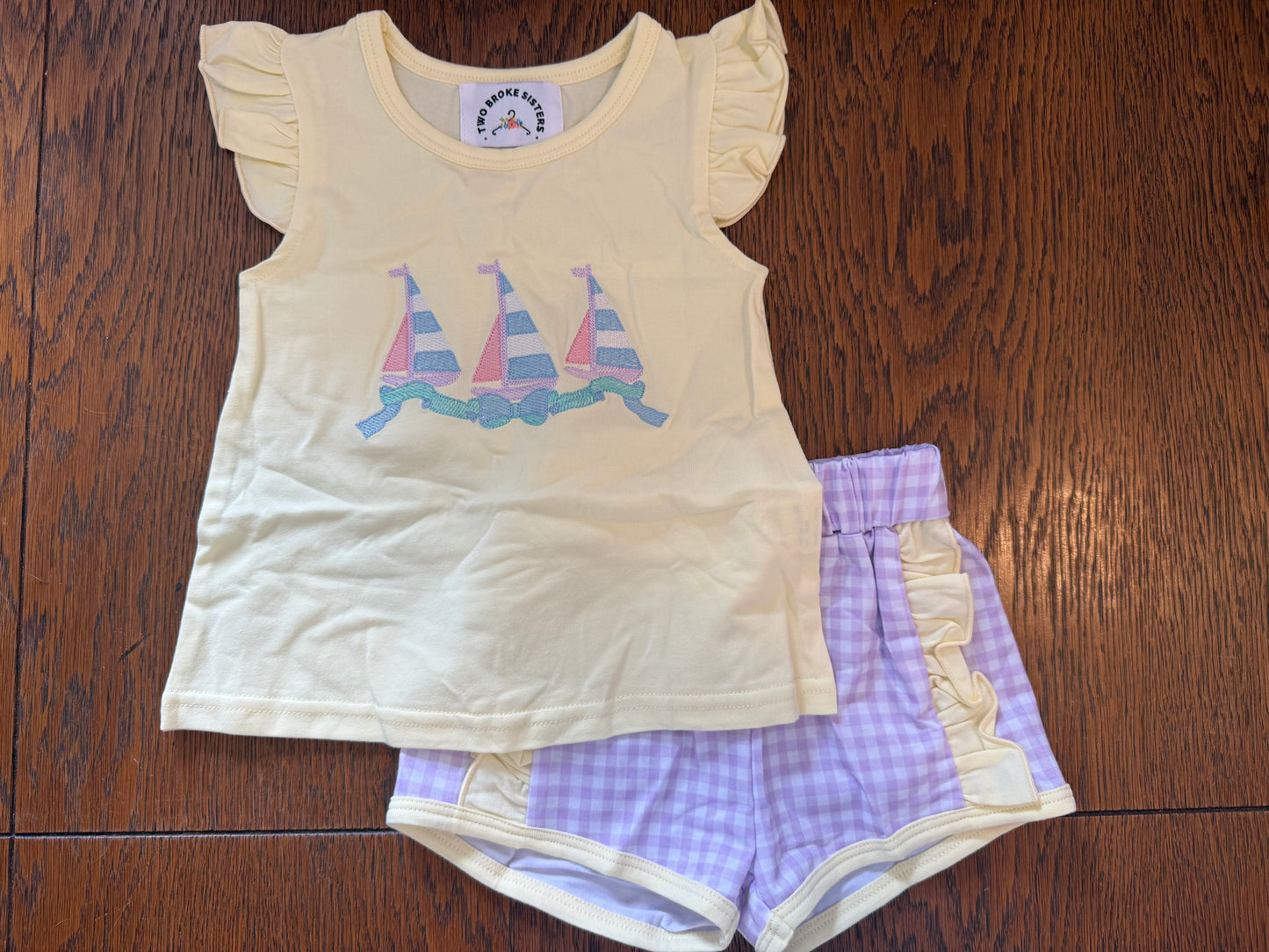 Pastel Triple Sailboats