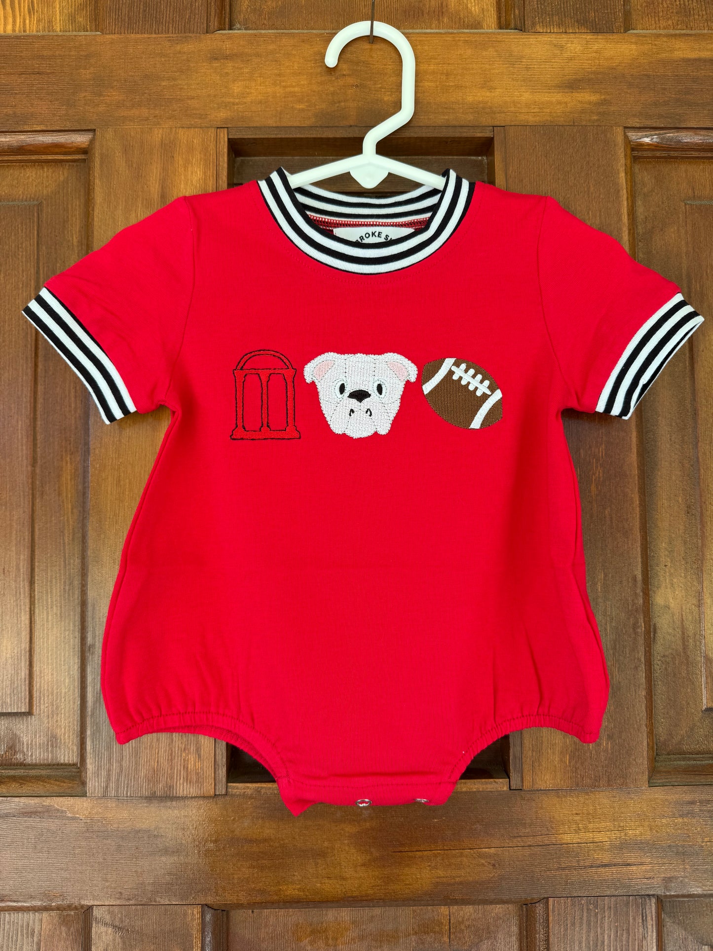 Red & Black and White Stripe Dawgs Sibling Sets