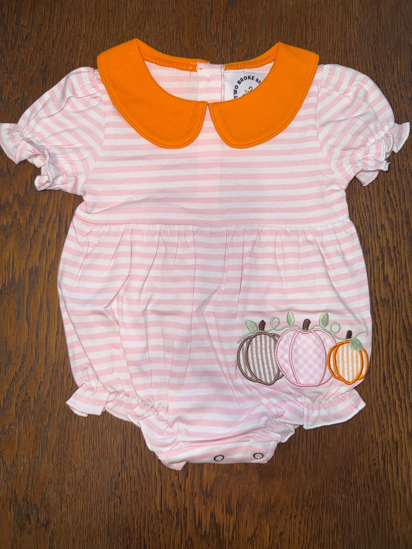 Pastel Triple Pumpkins Striped Sibling Matches