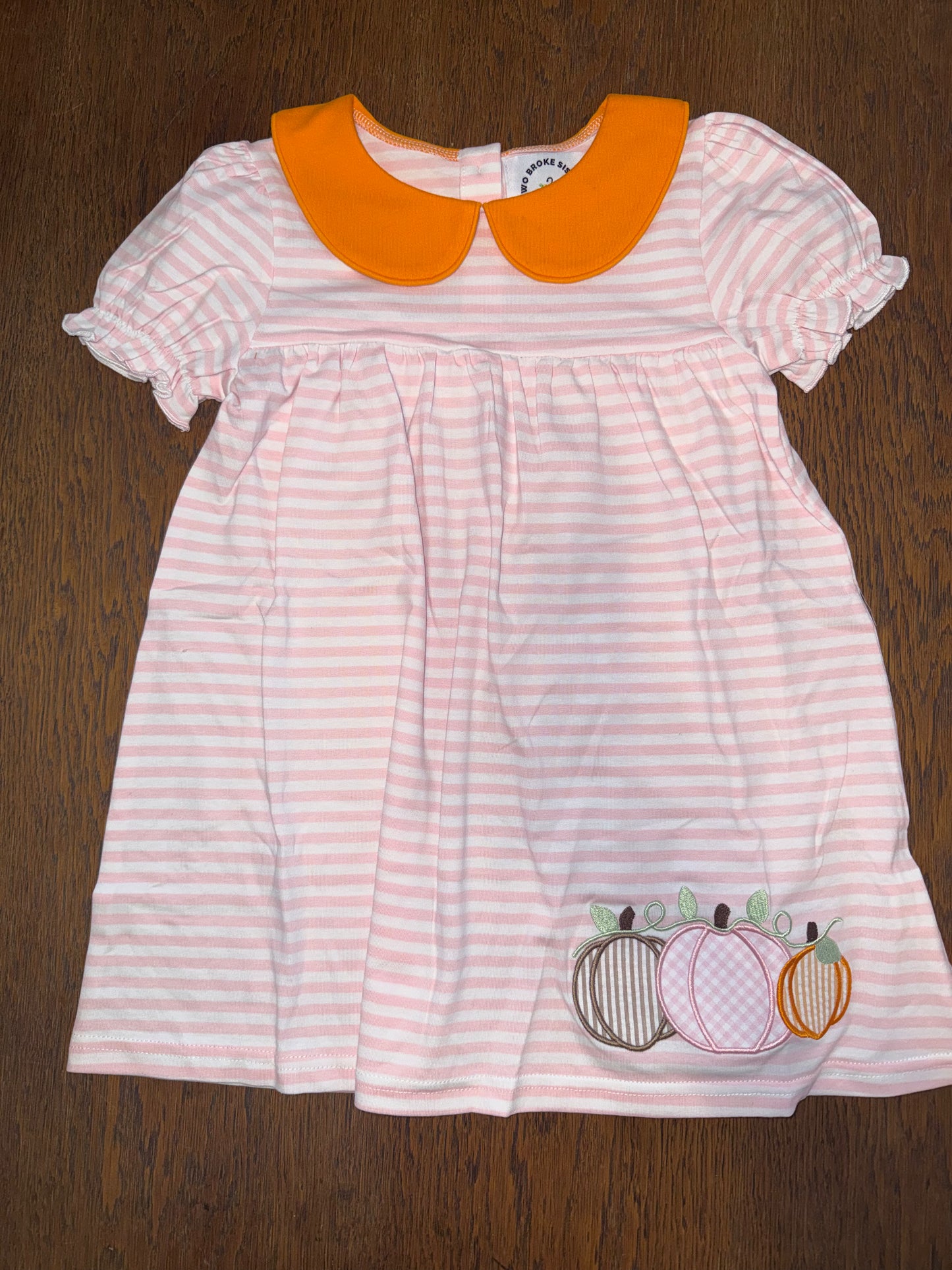 Pastel Triple Pumpkins Striped Sibling Matches