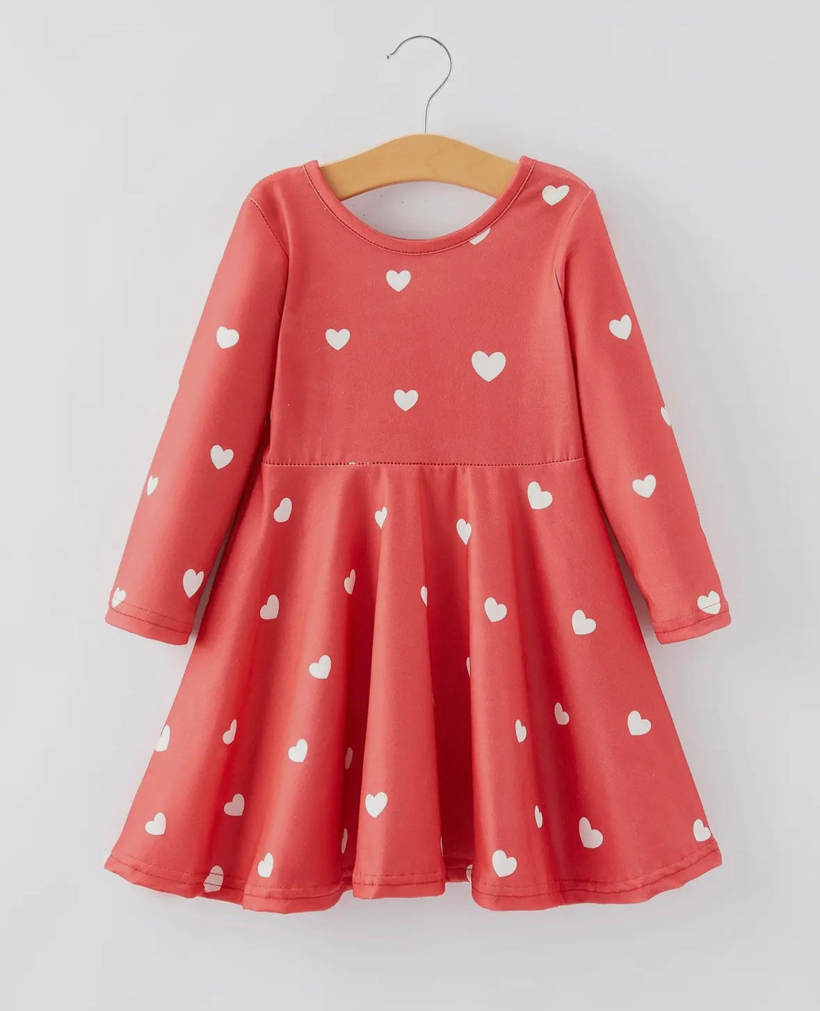 Red Dress with White Hearts