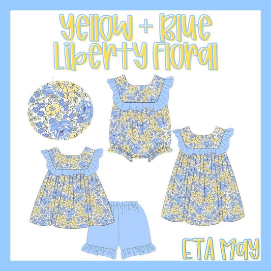 Yellow & Blue Liberty Floral