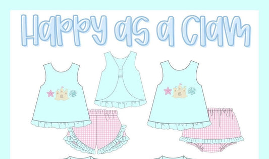 Happy As A Clam Girls Sets