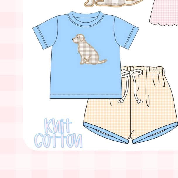 Love For Labradors Boys Short Set