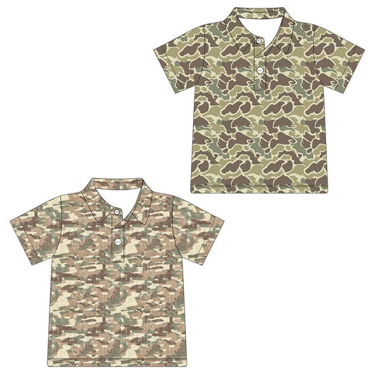 Boys Spring Camo Shirts