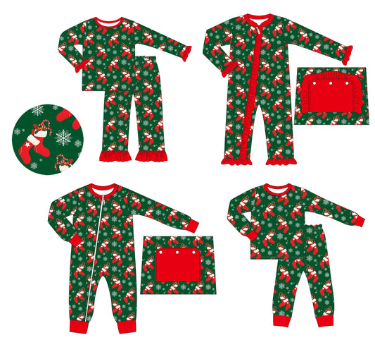 Stockings & Candy Canes Pajama Sets