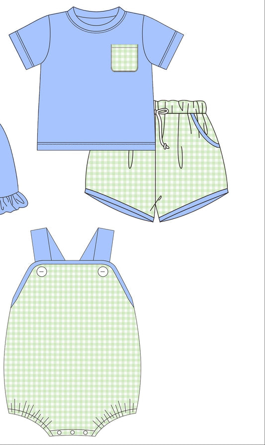 Boys Blue & Green Plaid