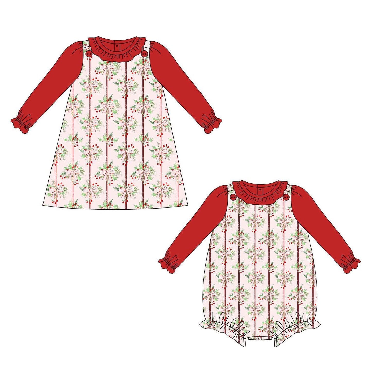 Pink & Red Holly